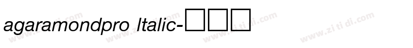 agaramondpro ltalic字体转换